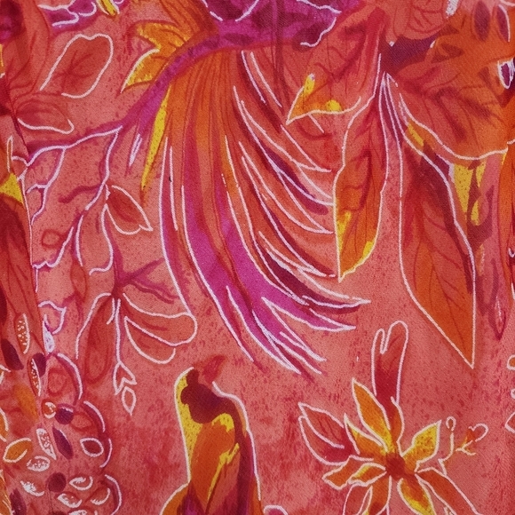 Phool Women's Paradise Tiered Maxi Dress Summer Hawaiian Beach- S - Picture 5 of 9